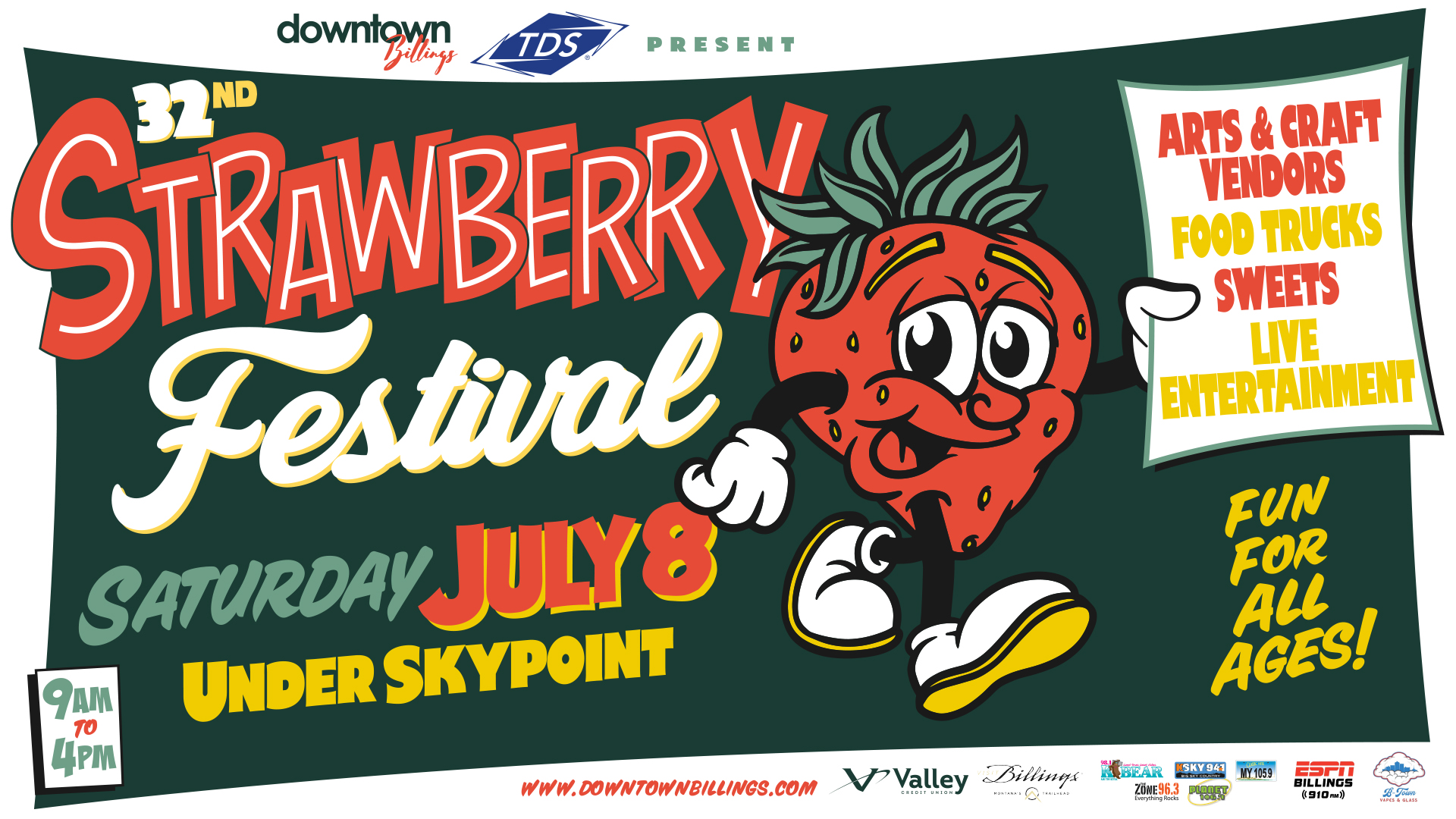 32nd Annual Strawberry Festival Downtown Billings Alliance